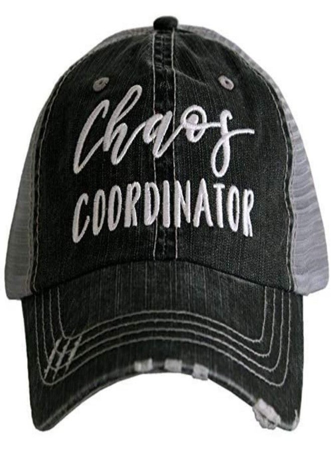 KATYDID Chaos Coordinator Baseball Cap - Trucker Hat for Women - Stylish Cute Ball Cap (Grey) - Image 1